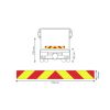Tabule reflexní-záď.označení auto od 3,5t ALU 1ks 1130x132x1mm ECE-70.01