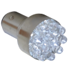 Žárovka LED 12V 1.6W BAY15d(21/5W) červená