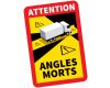 Tabulka Truck 'ANGLES MORTS' samolepka 250x170mm