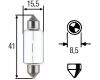 Žárovka 24V 10W SV8,5 sulfit 15,5 x 41mm