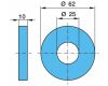 Podložka pr.25/62x10 ALII 24ALU -  dvoustr.zvedání