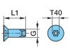 Šroub zápustný Torx Plus M8x22 - 10,9