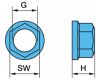 Matice kola M18x1,5 - 10 / SW24 DAC