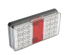 Světlo zadní LED,3 komory 12/24V, čirý kryt