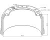 Buben brzdový IVECO ES,ET ZN 410x200 mm
