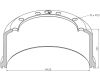 Buben brzdový SAF SK RLS,SK RS,SK  RS INTRAAX 420x180