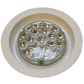 Světlo stropní vestavěná LED lampa, 20 diod, 9-33V Ø215mm