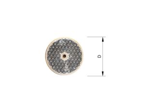 Odrazka 60mm, bílá , s dírou na šroub 6mm