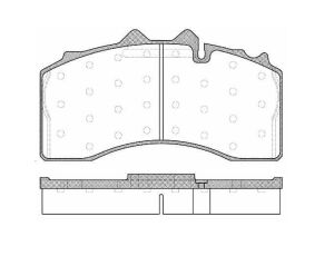 Sada brzd. desek pro BPW TSB-4309 8200