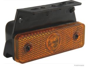 Pozička boční Flatpoint LED - oranžová,kabel 0,5m + držák