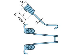 Pružina přídavná-pero SN 42xx/36xx-95 (háček)