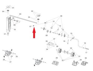 Pouzdro výstup.hřídele pravé podpěry