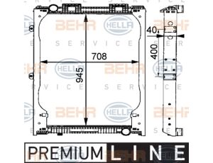 Chladič vody MAN F2000