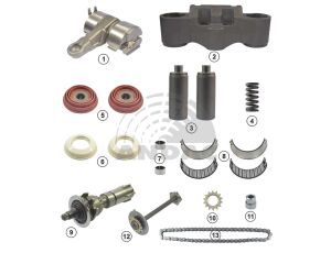 Sada oprav.brzd.třmenu SK7,SN6- s pákou 0° tlačítko 69mm , bez rolny