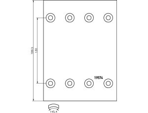 Sada obložení brzd. pr.300x200 08