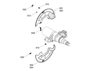 Sada krycích plechů s pružinou R146/16 4218