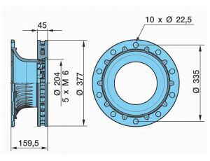 Kotouč brzdový 3745/10 ECO-P UNI od 05/03