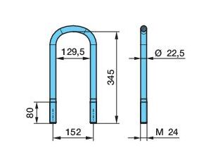 Třmen pera 152-345 M24