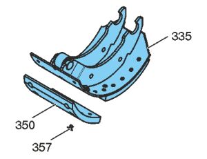 Čelist brzdová 3620-95 kmpl.