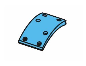 Deska brzd. obložení 300x80/8