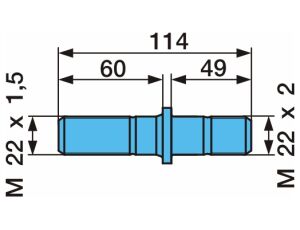 Šroub kola Z M22x1.5/M22x2 114/60/49