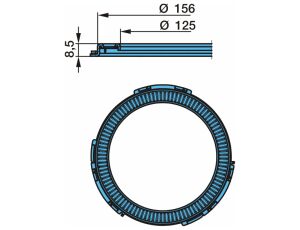 Kroužek ABS ECO-P,ECO-P2 9T 100z