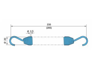 Pružina k brzd.válci l-235