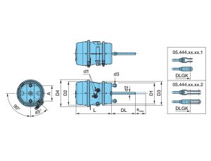 Válec bubn.brzd TRISTOP 24"/30" s kr.vidličkou