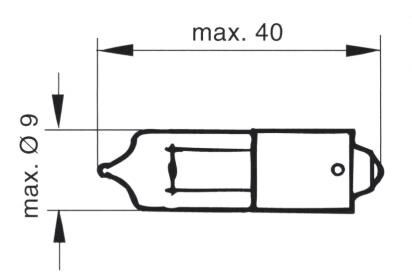 Žárovka 12V 21W BAY 9s denní svícení,halogen