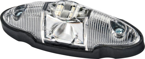 Pozička LED Č/B čiré sklo, 2funkce svítivosti, kabel 0,5m, bez držáku