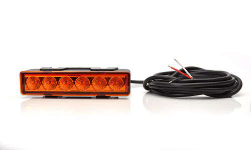 Maják LED Predátory 12/24V  obdélník 6xLED 7,3W kabel 3m