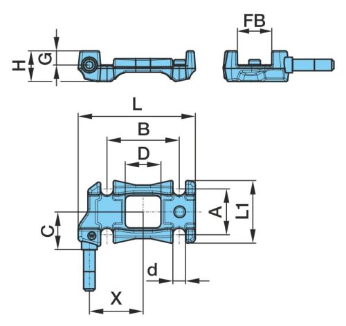 Patka pera se stř. čepem pera P ALII LL