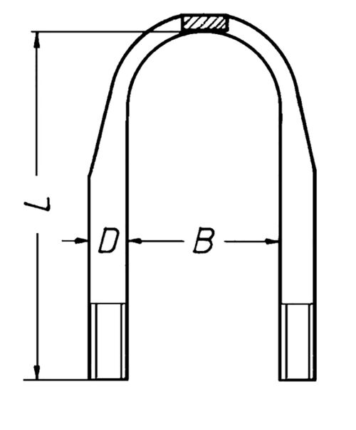 Třmen pera plochý BPW 150-290 M22 ALII
