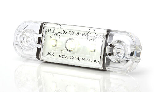 Pozička přední bílá  LED-tři diody