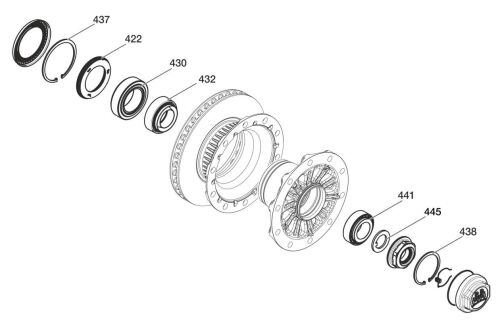 Sada ložisek náboje ECO-P3 9T malá