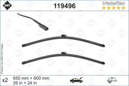 Lišta stírací VISIOFLEX 650/600mm přední sada