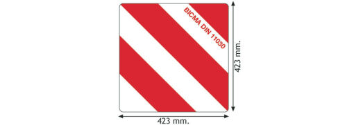 Tabule reflexní FE-ZN nadrozměr 423x423mm jednostranná DE