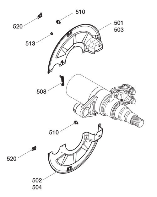 Sada krycích plechů s pružinou R146/16 4218
