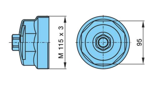 Stahovák náboje 115x3