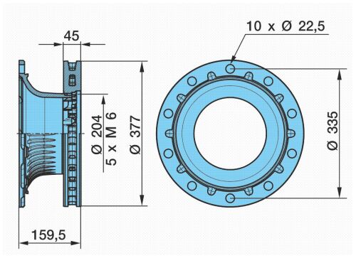 Kotouč brzdový 3745/10 ECO-P UNI od 05/03