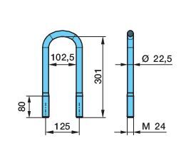 Třmen pera 125-301 M24