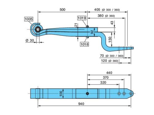 Pero OM 2x43 500/380/405 K150