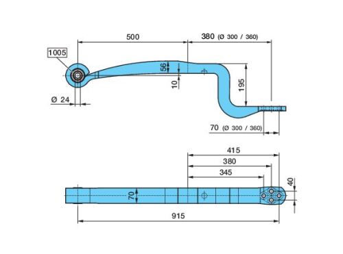 Pero ALMT 1x56/70 500/380/K195 pr.24mm