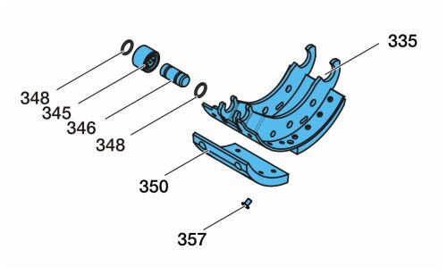 Čelist brzdová 3015-95 kmpl.