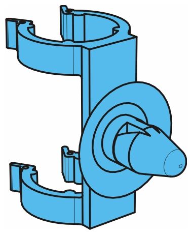 Objímka konektoru ABS  TSB 4309 plastová