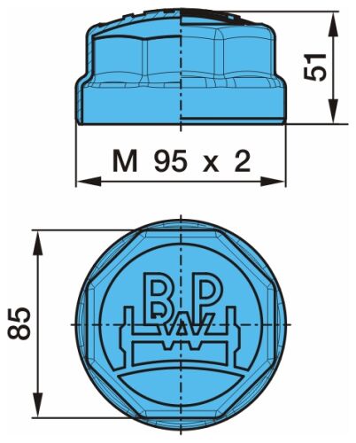 Krytka BPW 95x2