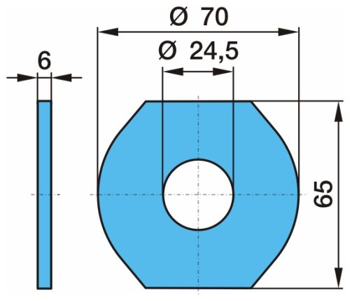 Podložka čepu spoj.tyče LL