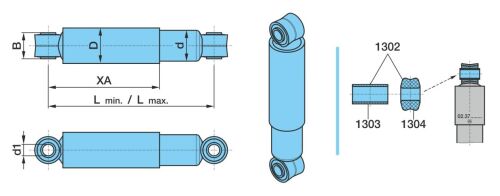 Tlumič pérování 475x795mm