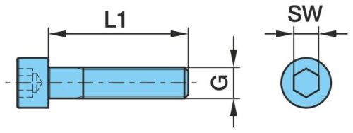Šroub upevňovací M16x1,5/100-10.9 - držák TSB