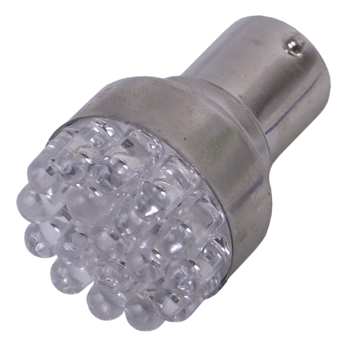 Žárovka LED 24V 1.4W BA15s(21W) červená